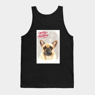 French Bulldog Merry Christmas Santa Dog Tank Top